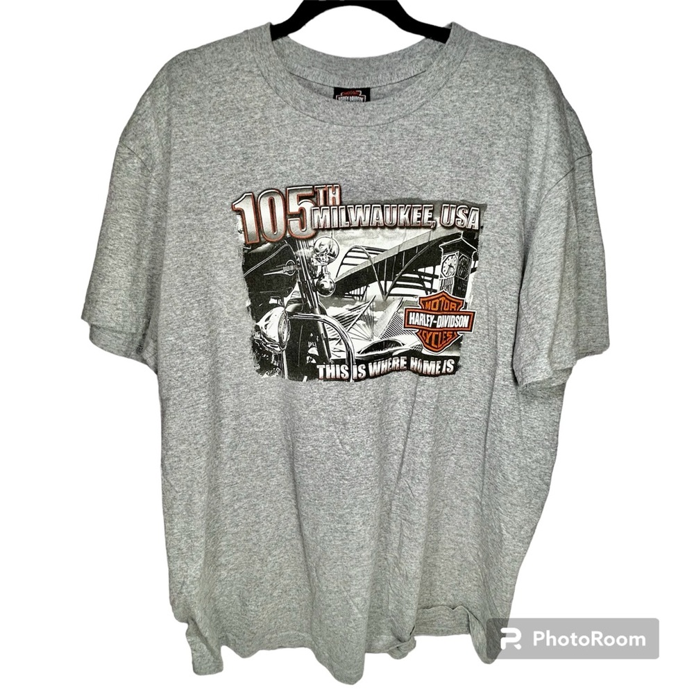 Harley Davidson 105th Anniversary Milwaukee Wisconsin T Shirt 2008 Size XL